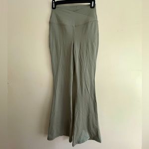 Yogalicious Lux Sage Green Yoga Pants (Flare Leggings)